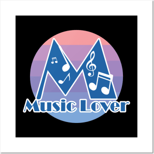 Music Lover Text Design Posters and Art